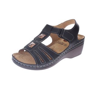 Sandalia Confort Negro Modelo Italiano Art. 5ask73335black