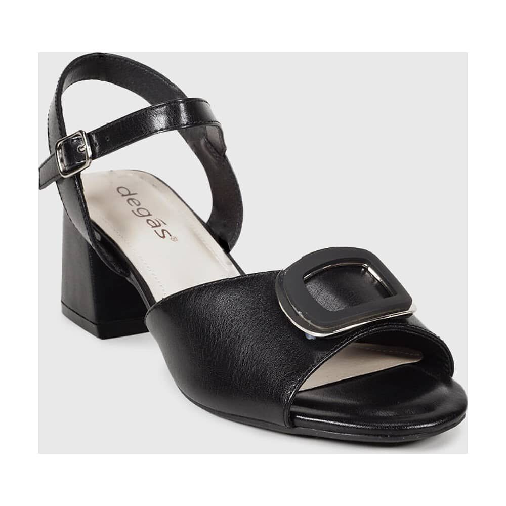 Sandalia Cuero Vaniria Negro image number 3.0