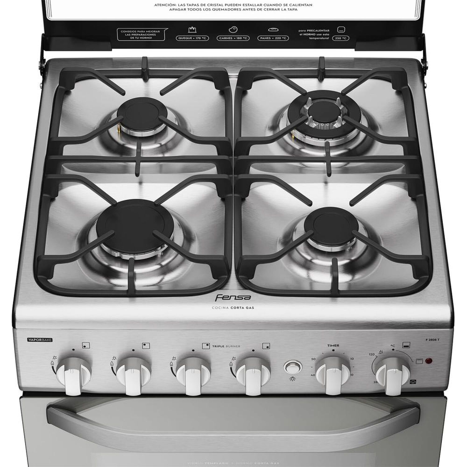 Cocina A Gas Fensa F 2808 T / 4 Quemadores image number 4.0