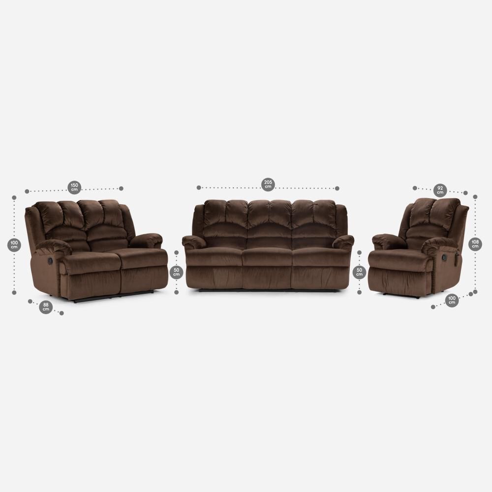 Juego Living Rosen Jarrie Tela Chex / 3-2-1 Cuerpos image number 2.0