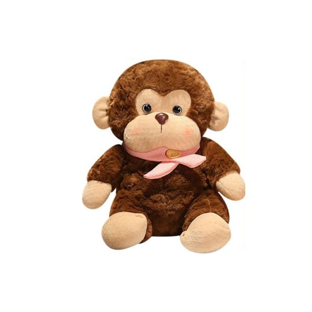 Peluche Mono Con Bufanda Rosada 23cm image number 0.0