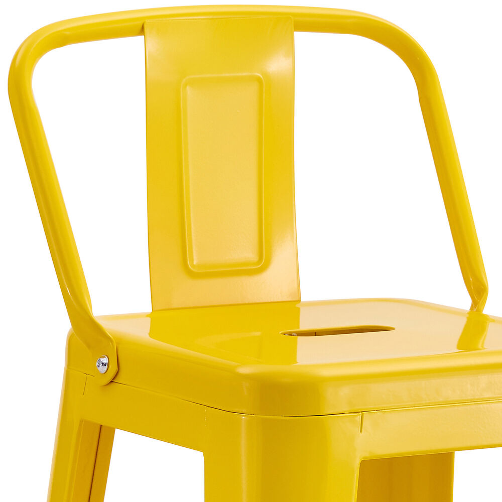 Pack De 4 Silla Alta Metal Amarillo image number 4.0