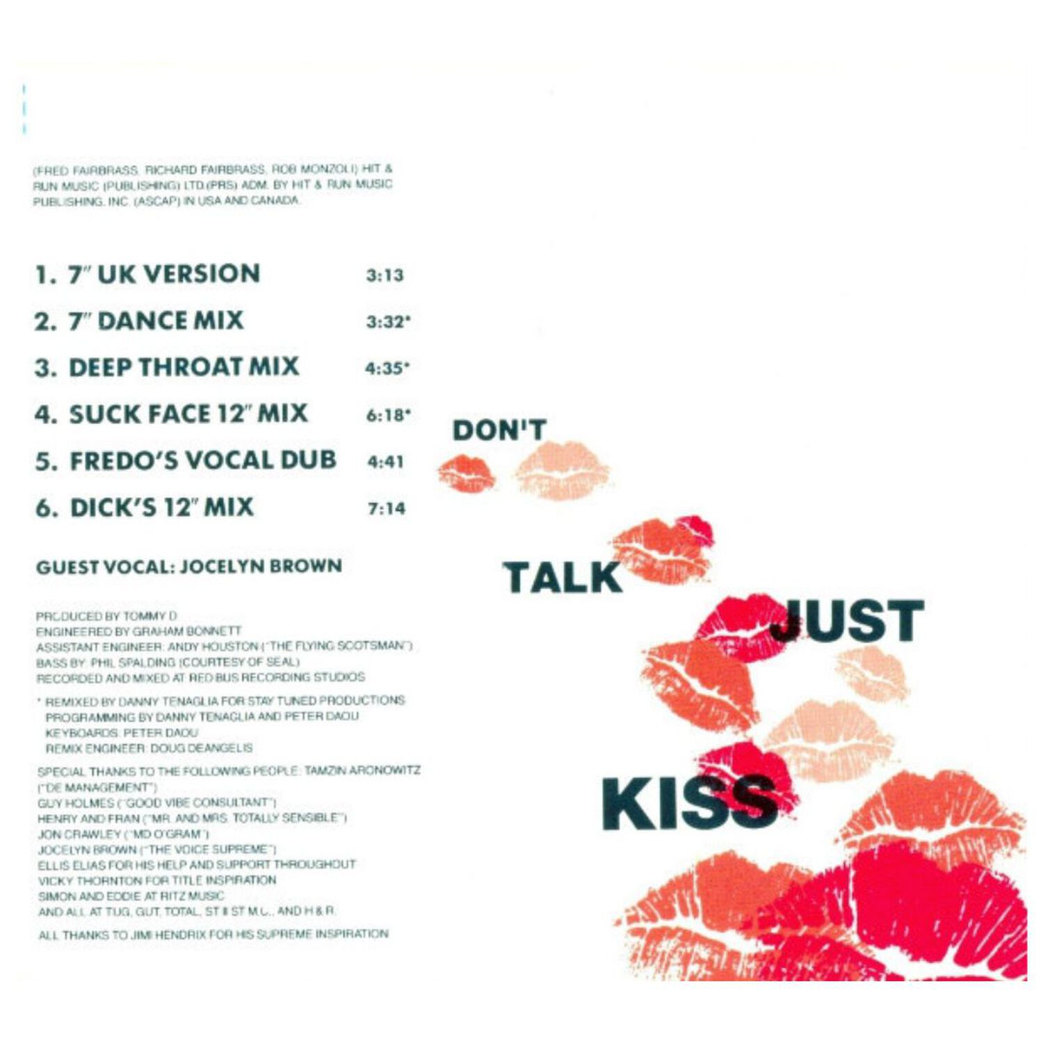 Right Said Fred - Don't Talk Just Kiss | Cd Single image number 3.0