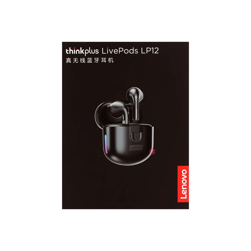 Audífonos Bluetooth Tws Lenovo Lp12 Negro - Ps image number 3.0
