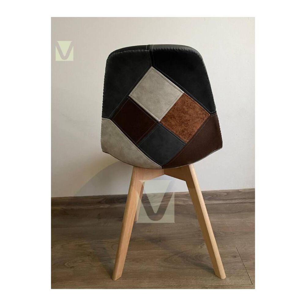 Silla Patchwork Vintage Ecocuero image number 1.0