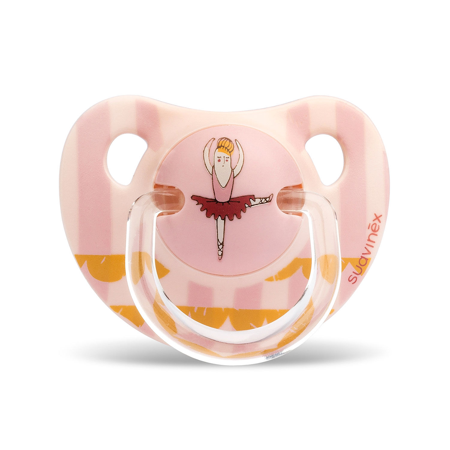 Chupete Anatomico Silicona 6-18m + Broche Redondo Bailarina image number 1.0