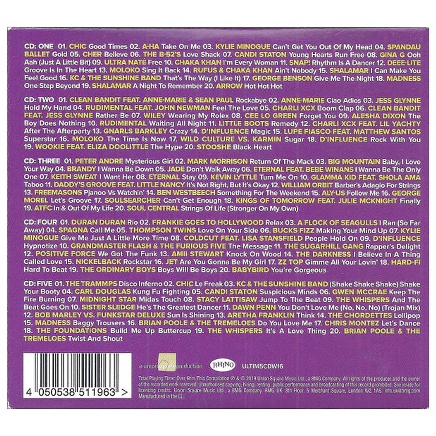Good Times:the Ultimate Party Anthems(5cd Boxset) - Various(5cd Digipack)) | Cd image number 2.0