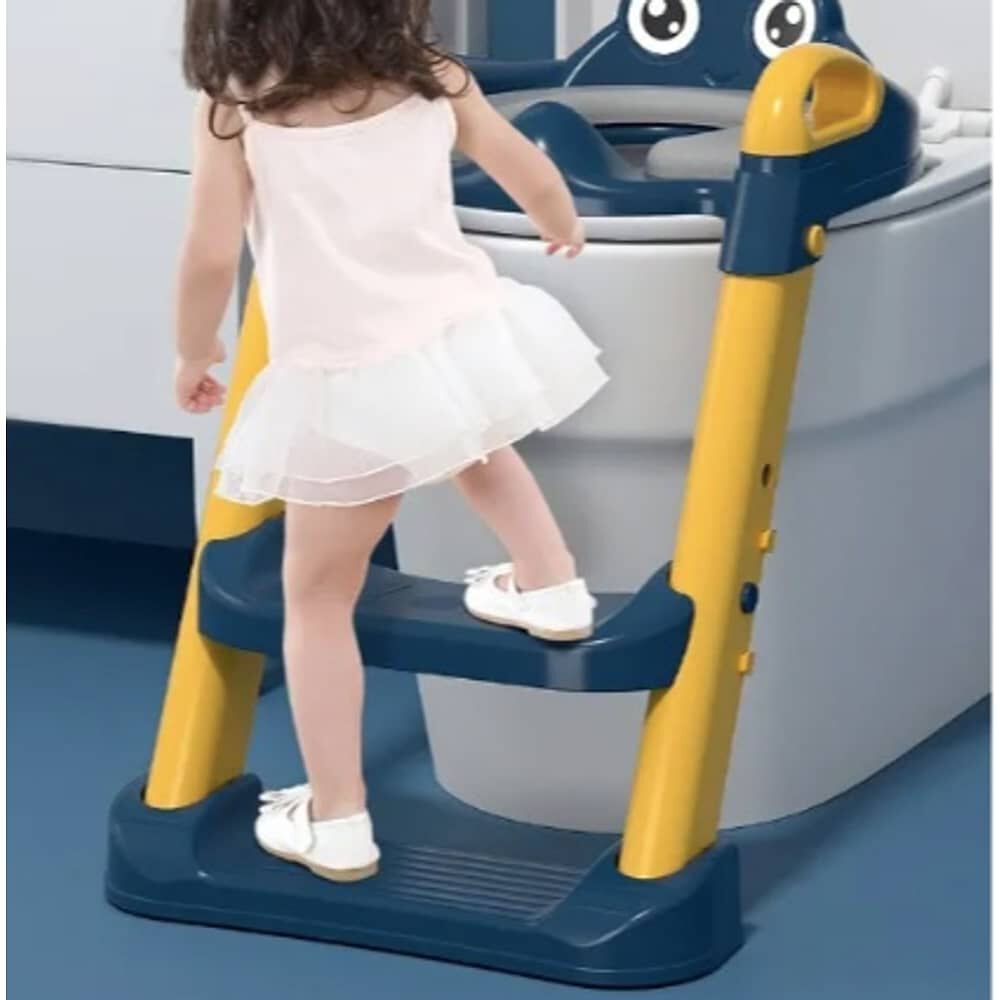 Escalera Para Ni&ntilde;os Para Inodoro Asiento Entrenador Ba&ntilde;o Color Azul image number 5.0
