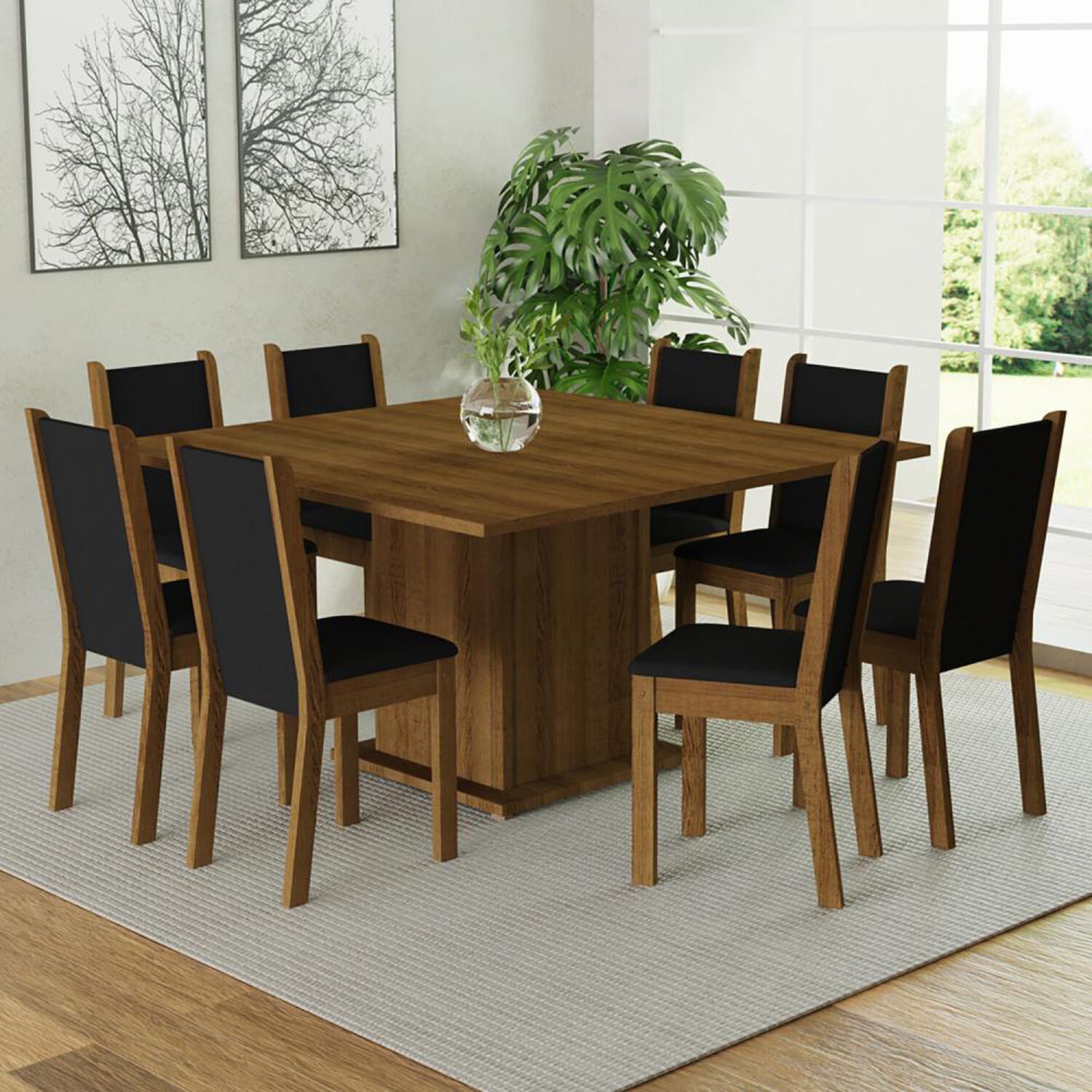 Juego De Comedor Vekkahome Clarice / 8 Sillas image number 3.0
