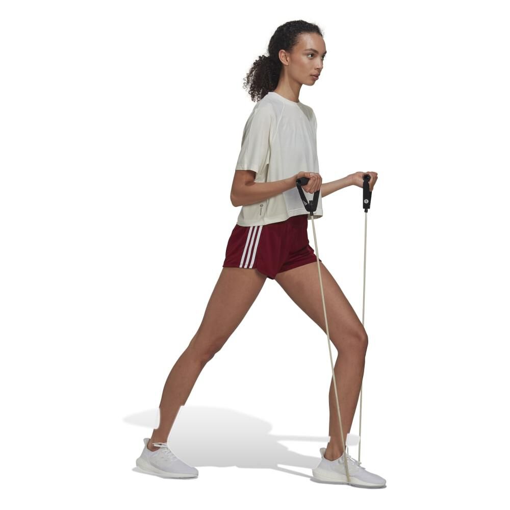 Short Deportivo Mujer Pacer 3 Tiras Adidas image number 3.0