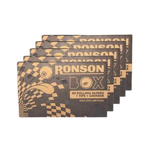 Papelillo Ronson Display Organic + Tips + Moledor 15 Kits