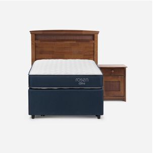 Div&aacute;n Rosen Upline / 1.5 Plazas / Base Normal + Set De Maderas Veneto