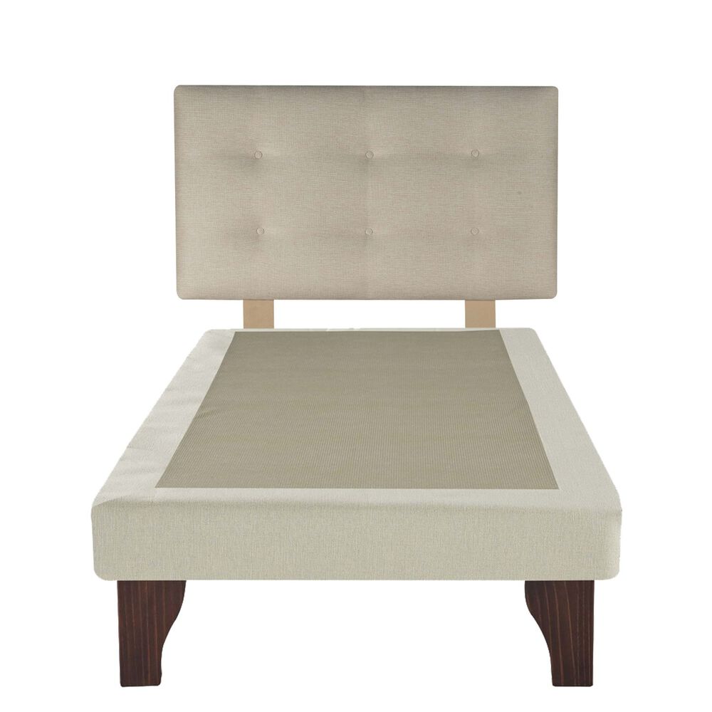 Cama Europea 1.5 Plaza 190 Respaldo Berna image number 3.0