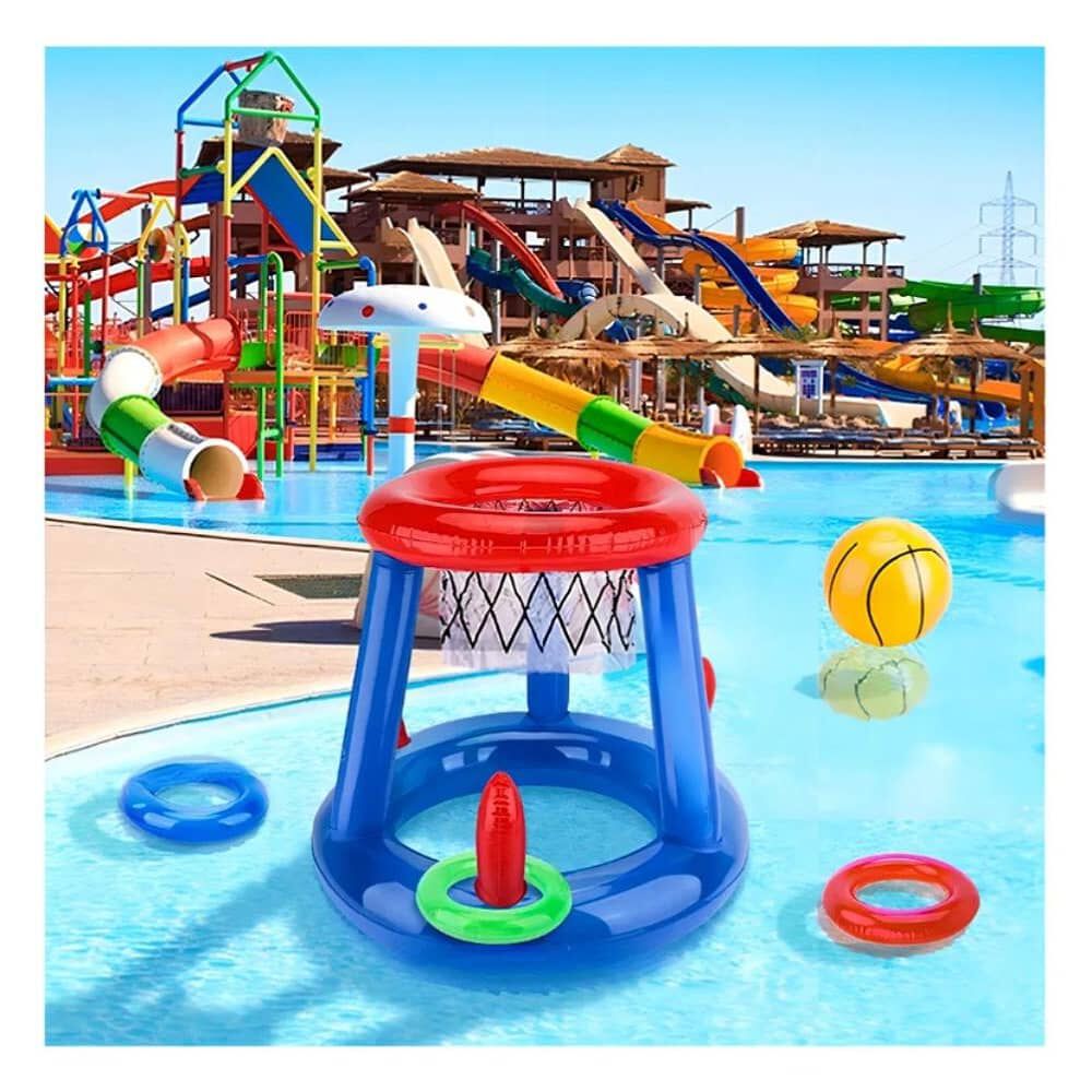 Juego Inflable Infantil Canasta Baloncesto Y Aros Piscina image number 4.0