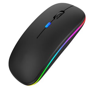 Mouse Inal&aacute;mbrico Dual Bluetooth + Usb 2g Recargable Rgb Bk
