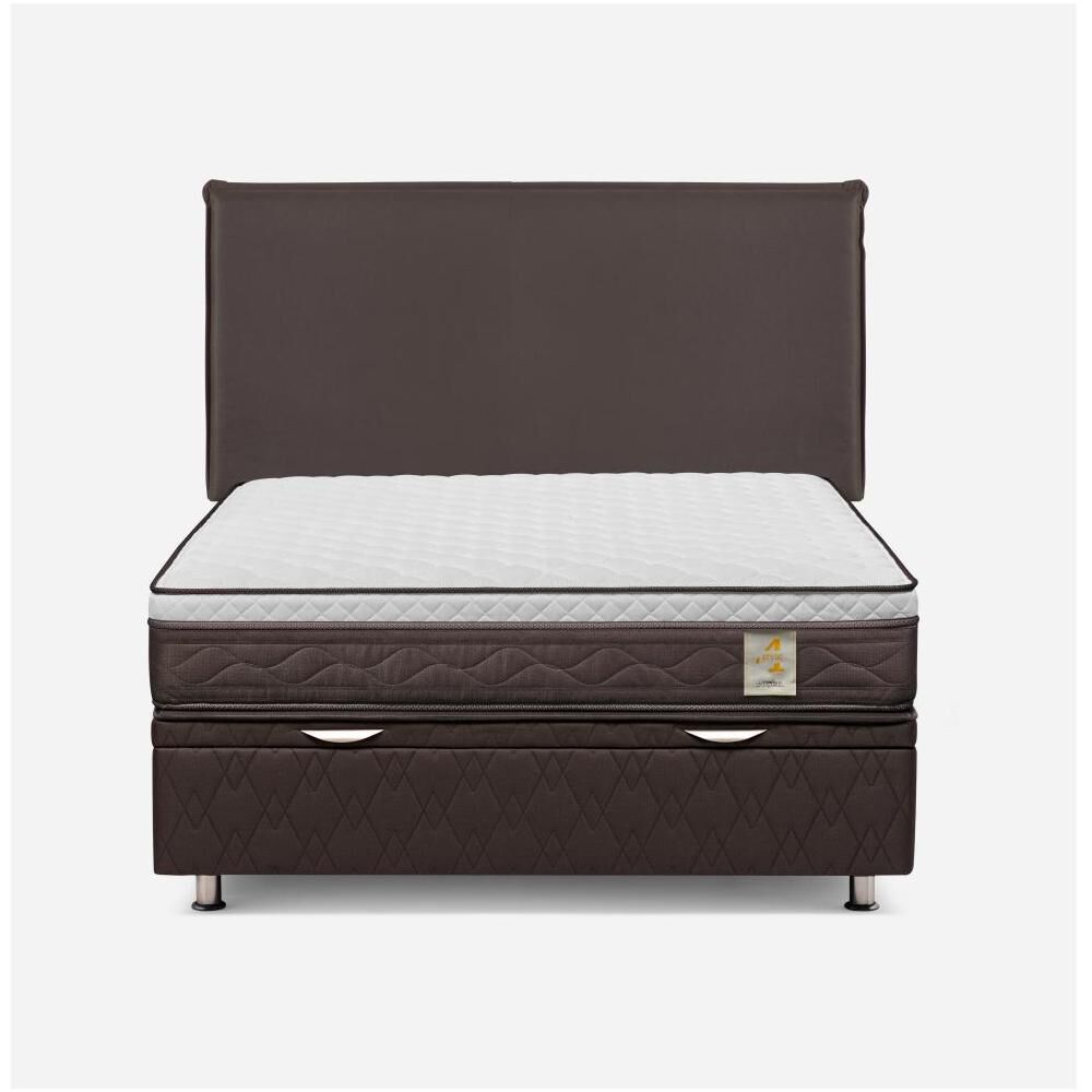 Cama Ba&uacute;l Rosen New Style 4 / 2 Plazas / Base Normal + Respaldo image number 0.0