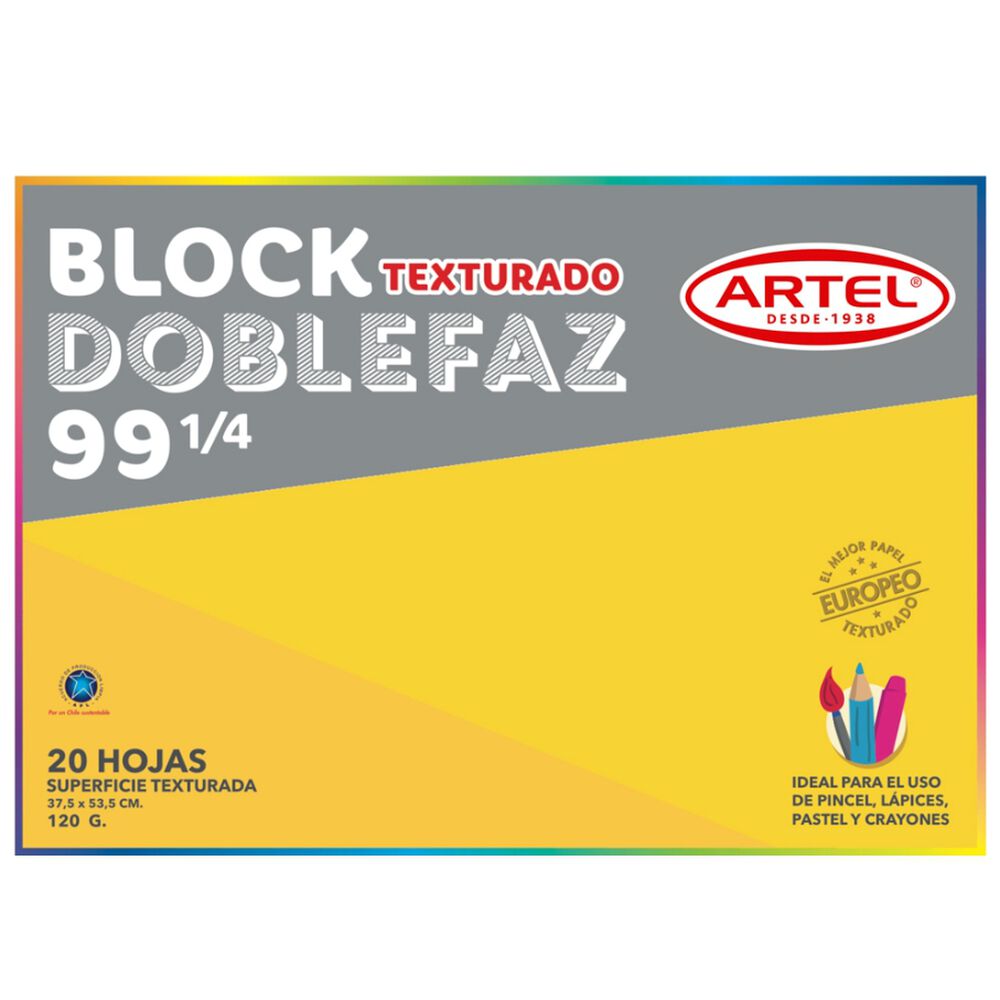 Block Medium Doble Faz 99 1/4 20 Hojas120gr. Artel image number 0.0