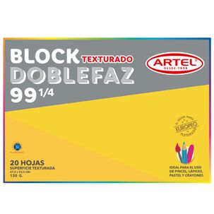 Block Medium Doble Faz 99 1/4 20 Hojas120gr. Artel