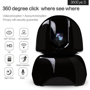 Camara Monitor Bebe Seguridad Con Microfono 360&deg; Wifi
