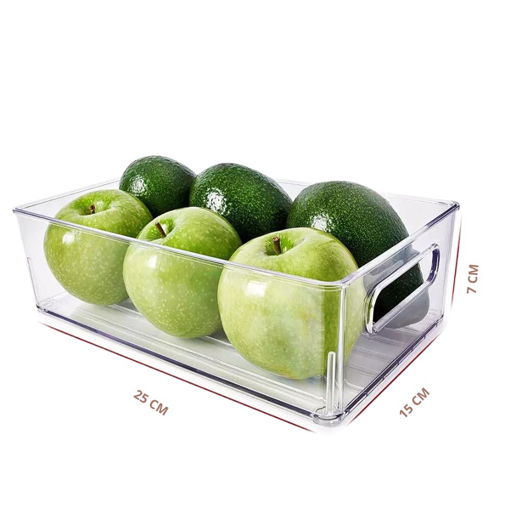 Kit 4 Cestas Organizadoras Caja Para Estantes Refrigerador Cocina image number 1.0