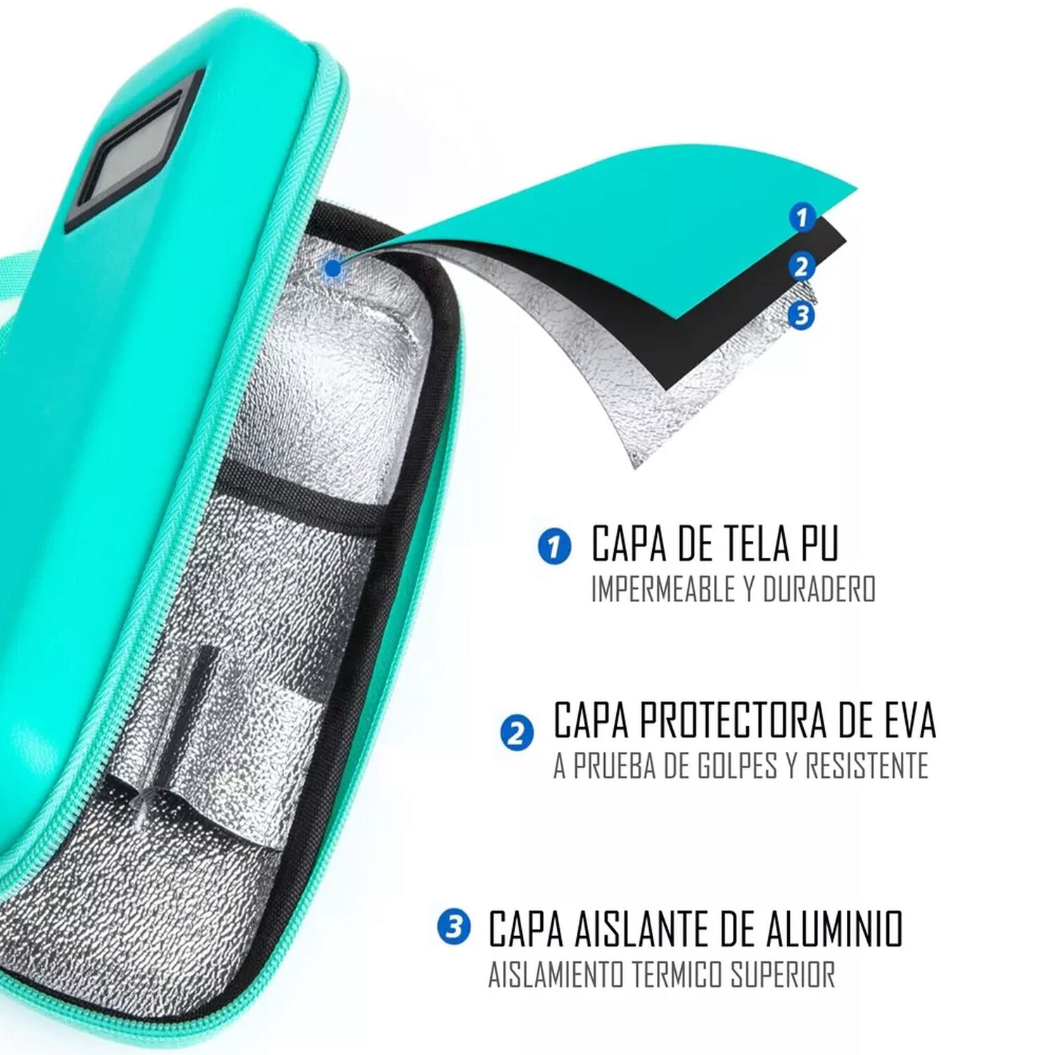 Bolso Portatil Insulina Estuche Cooler Refrigerante De Viaje image number 2.0