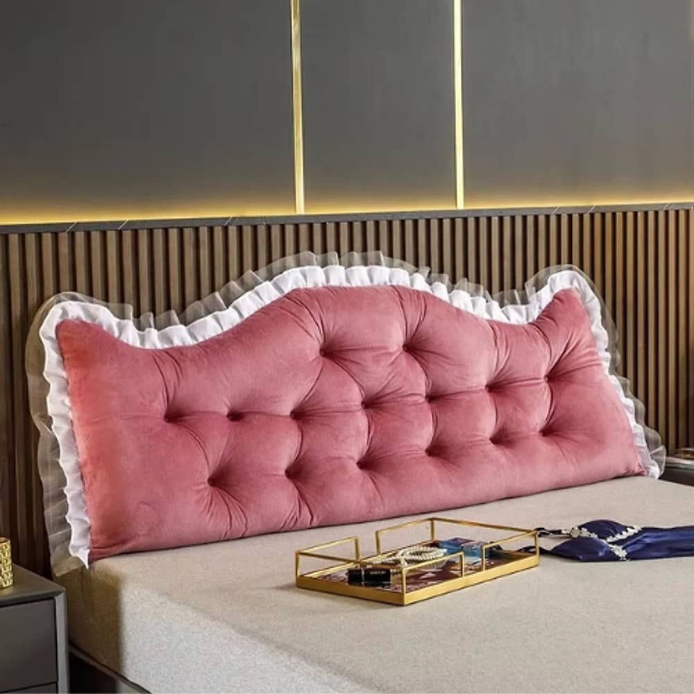 Cojin Cabecera Respaldo De Cama Almohada De Terciopelo image number 2.0