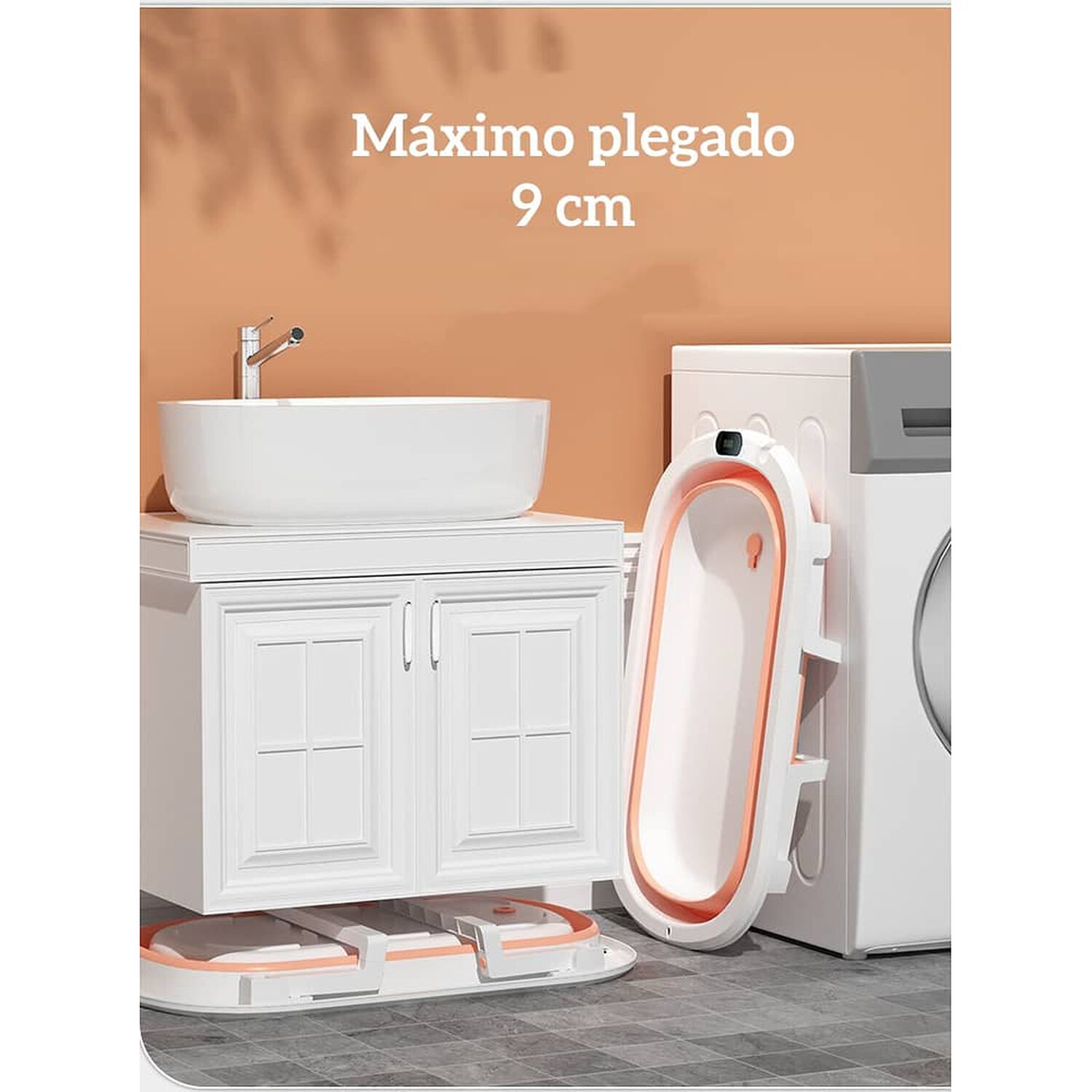 Ba&ntilde;era Plegable Con Coj&iacute;n Y M&aacute;s Accesorios Azul Lubabycas image number 2.0