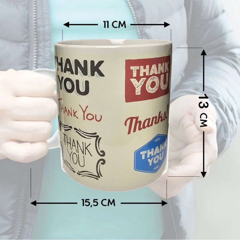 Taza Taz&oacute;n Jumbo Mug Xl Gigante Gracias Para Amigo Friend image number 2.0