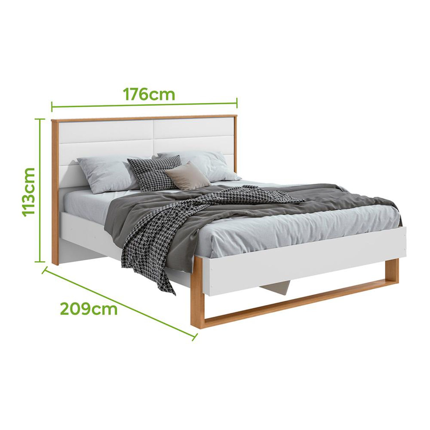 Cama Di Poretti Design Freetown / 2 Plazas / Base Normal image number 3.0