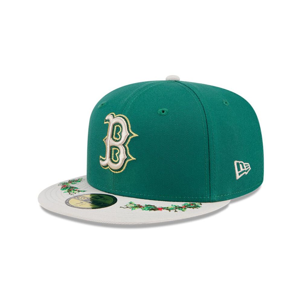 Gorra 59fifty Mlb Boston Red Sox Novelty Holly Green Med image number 1.0