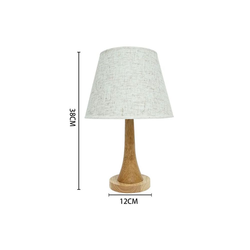 Lampara Base Madera Elegante 38cm image number 1.0