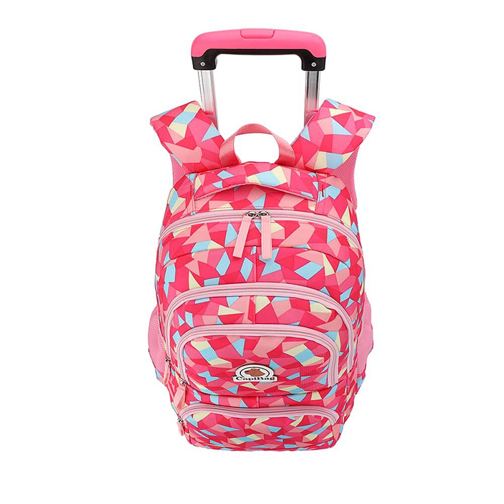 Mochila Infantil 6 Ruedas 30l Capibag Rosada image number 4.0