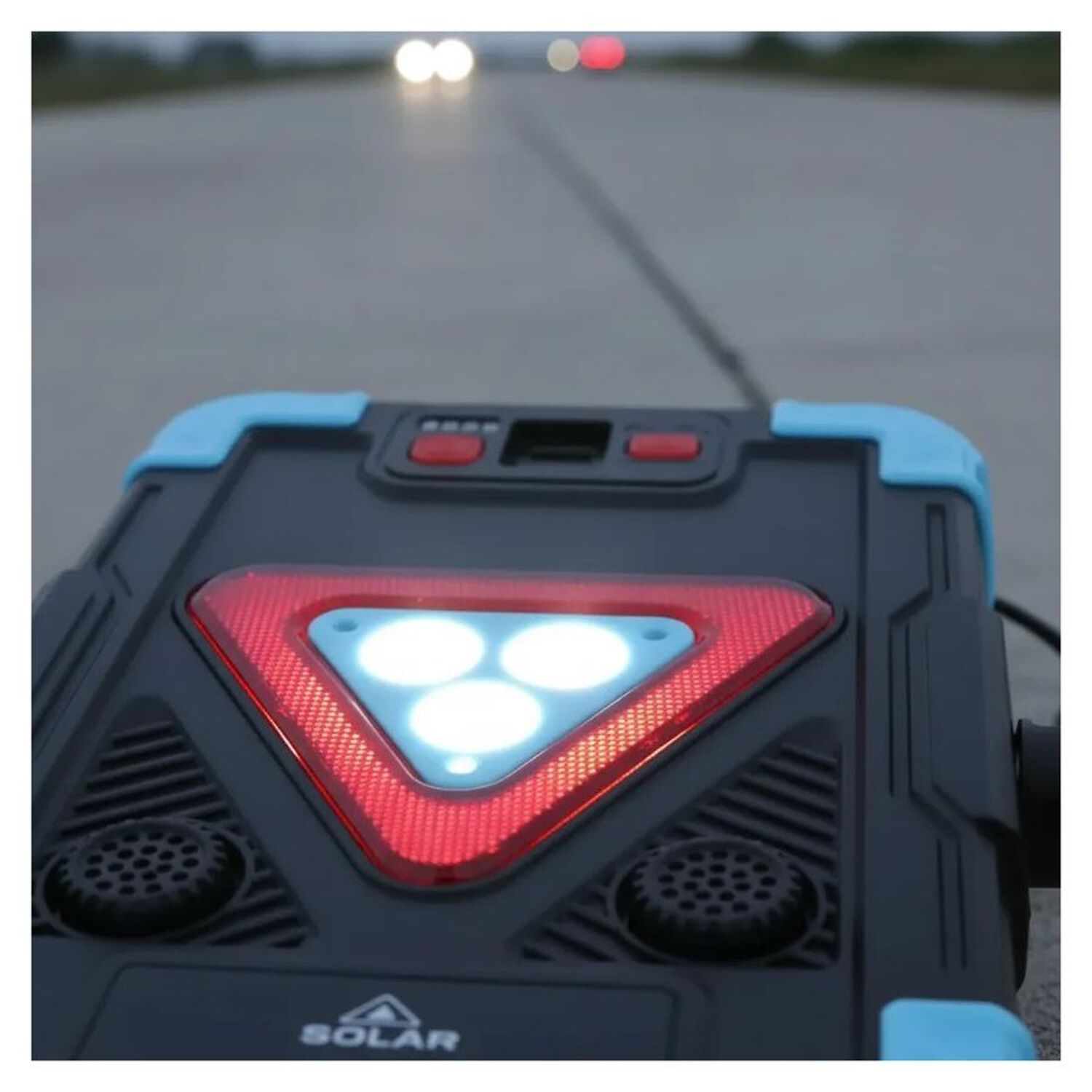 Luz De Advertencia Vehicular Solar Led Triangular Recargable Exterior image number 2.0
