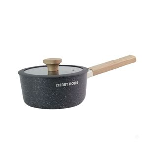 Olla Cacerola Antiadherente 18cm Con Tapa Mango Madera