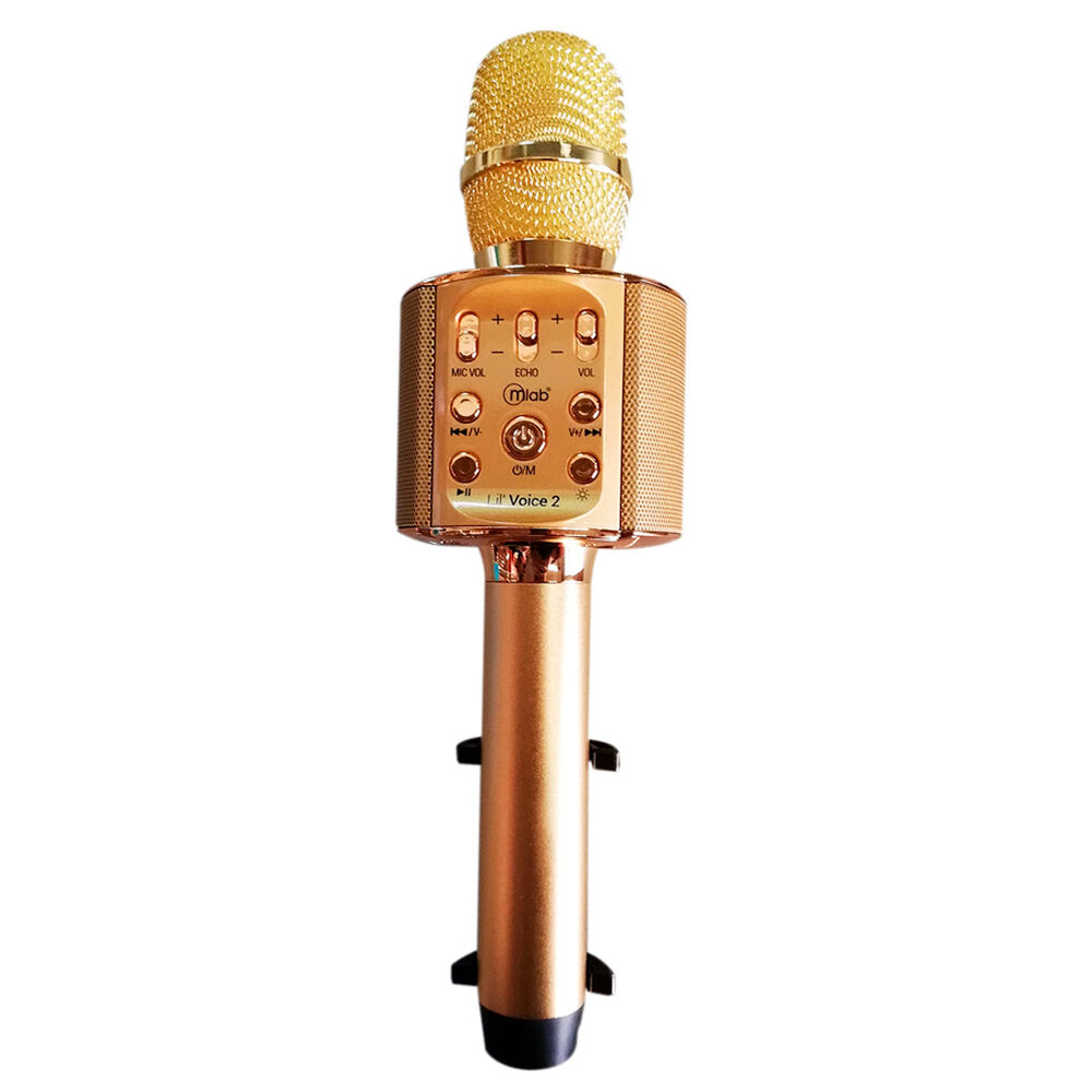 Micrófono Karaoke Mlab Voice 2 Led Soporte Metal 8912 image number 0.0