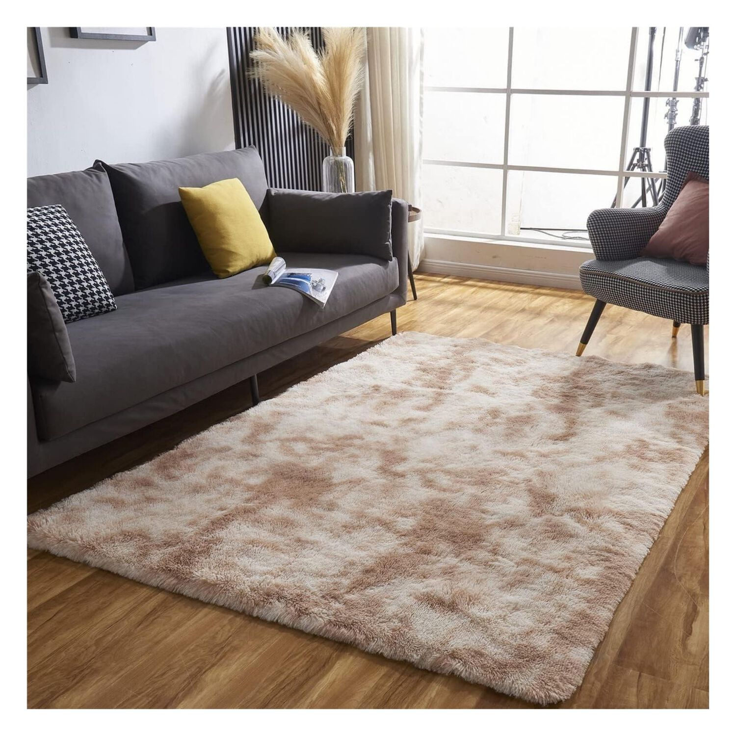 Bajada Cama Peluda Alfombra Caf&eacute; 160x60 Cm image number 3.0