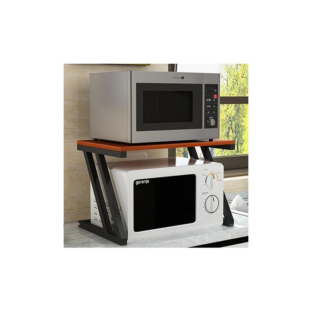 Estante Organizador Microondas Madera Negro/cafe 38x57x38 Cm image number 3.0