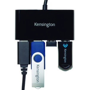 Hub Usb 3.0 4 Puertos Uh4000 Kensington - Negro