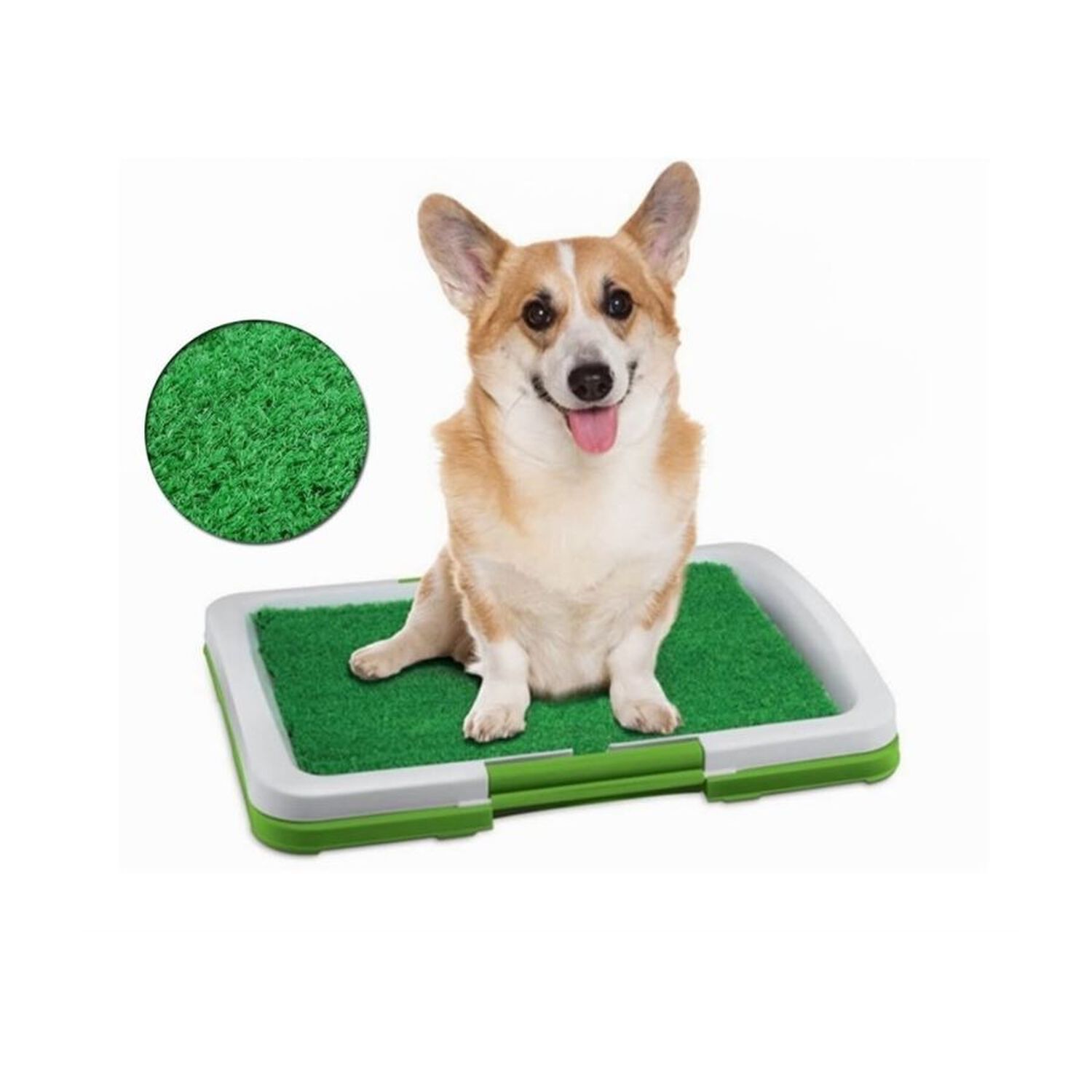 Ba&ntilde;o Ecol&oacute;gico Para Perros C&eacute;sped Sint&eacute;tico Con Bandeja Peque&ntilde;o Talla S image number 4.0