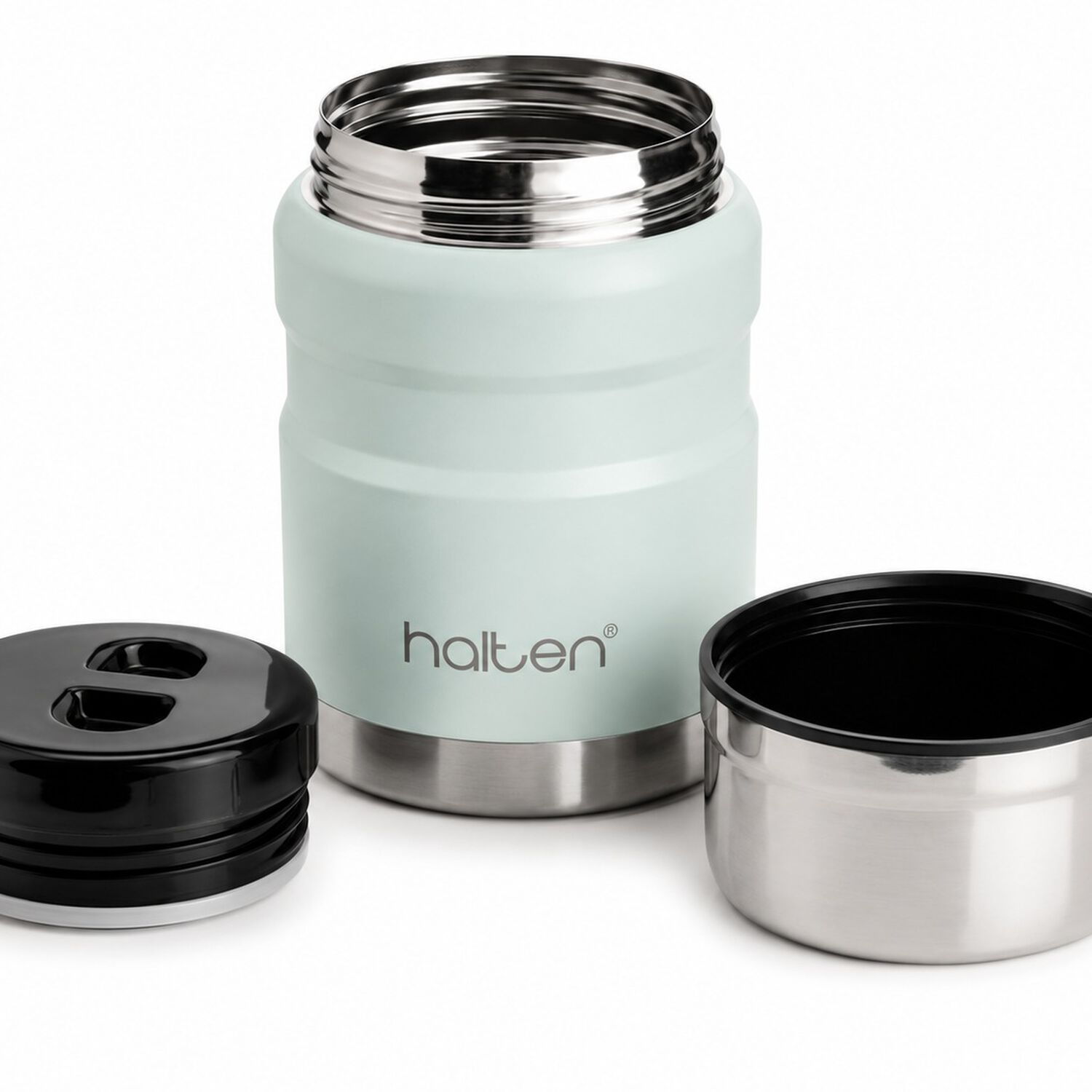 Termo De Comida Acero Inox 750 Ml Halten Verde Claro image number 1.0