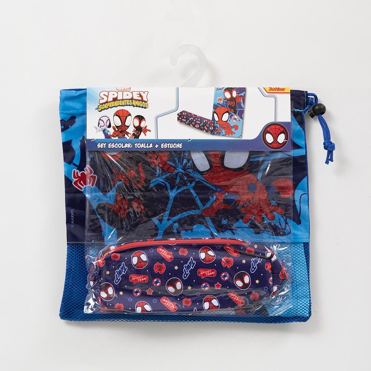 Set De Toalla De Playa +estuche+bolso / Spiderman Spidey Telas / 140x70 Cm image number 4.0