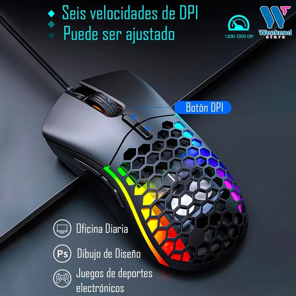 Mouse Gamer Personalizable Rgb Imice T60 6400 dpi image number 10.0