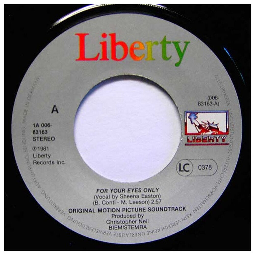 Sheena Easton - For Your Eyes Only | 7" Single Usado image number 2.0