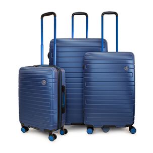 Set 3 Maletas Cabina Mediana Grande Milan Azul Penguin
