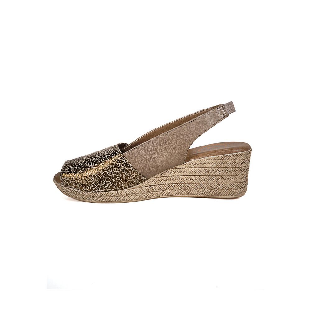 Sandalia Cuero Susanne Beige Cobre image number 3.0