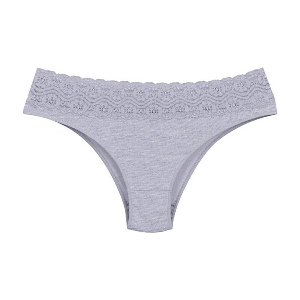 Bikini Algod&oacute;n Con Encaje Gris 2rios image number 0.0