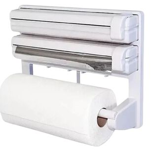 Dispensador Triple Porta Rollo Toalla Nova Cocina Alusa Film