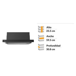 Campana Midea MH60L07EM21BB-CL