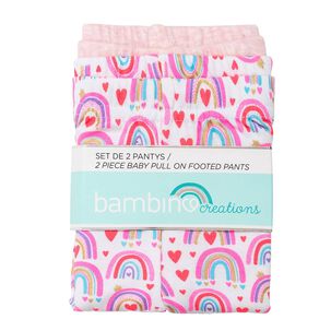 Set 2 Piezas Pantys Bambino Creations Arcoiris Rosado