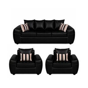 Juego De Living Elegant Detail Houston Pu / 5 Cuerpos